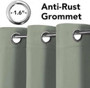 H.VERSAILTEX Room Darkening Curtains for Living Room Light Reducing Thermal Insulated Window Treatment Panels/Drapes Grommet Top 2 Panels Sea Grass - 52 x 96 Inches by CozyNest Decor