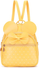 KL928 Girls Bowknot Polka Dot Cute Mini Backpack Small Daypacks Convertible Shoulder Bag Purse for Women by TinyTreasures Baby Boutique
