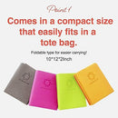 Folding Yoga Travel Pilates Mat Foldable Easy to Carry to Class Beach Park Tear resistant Travel Picnics 4mm Thick 9 Colors by TinyTreasures Baby Boutique