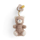 Itzy Ritzy Pacifier & Lovey Set - Natural Rubber Paci with Stuffed Animal Lovey - Detachable Plush Bear Pacifier Holder & Coordinating Natural Rubber Soother, Ideal for Ages 0-6 Months (Bear) by TinyTreasures Baby Boutique