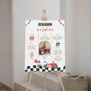 Personalized Fast One Birthday Milestone Photo Poster, Race Car 1St Birthday Milestone Sign, Racing Car Birthday Sign, Design 010 by TinyTreasures Baby Boutique