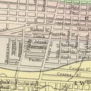 Vintage Map of Saint Louis, Missouri 1890