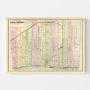 Vintage Map of Detroit, Michigan 1890