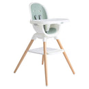 Joie Chai Multi-Mode Highchair - European Beech Wood, Convertible, 9+ Modes, Birth up to 60 lb. (Mist) by TinyTreasures Baby Boutique