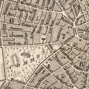 Vintage Map of Boston, Massachusetts 1844
