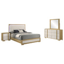 Lincoln - 4 Piece Queen Bedroom Set - Natural by HouseOfZazla