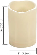 CANDLE CHOICE Waterproof Outdoor Battery Operated Flameless Candles with Timer Flickering Plastic Resin Electric LED Pillar Lights for Lantern Patio Garden Wedding Party Decorations 3x4 Inches 2 Pack by GreenHaven Gardens