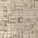 Vintage Map of Philadelphia, Pennsylvania 1844