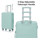 Set 3PCs 20'/24'/28' ABS Spinner Wheel Luggage - Mint Green
