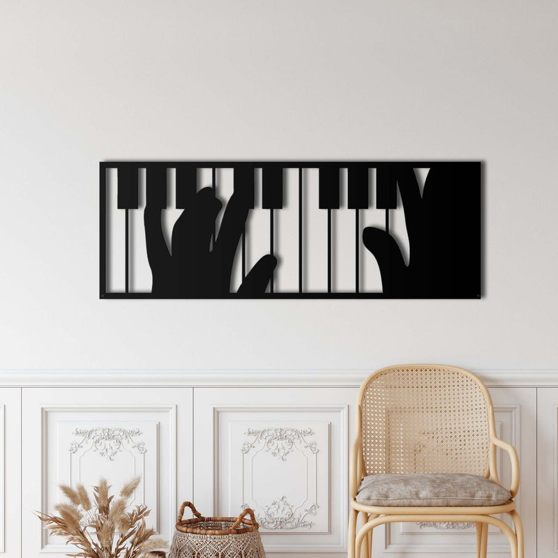 Piano Metal Wall Art