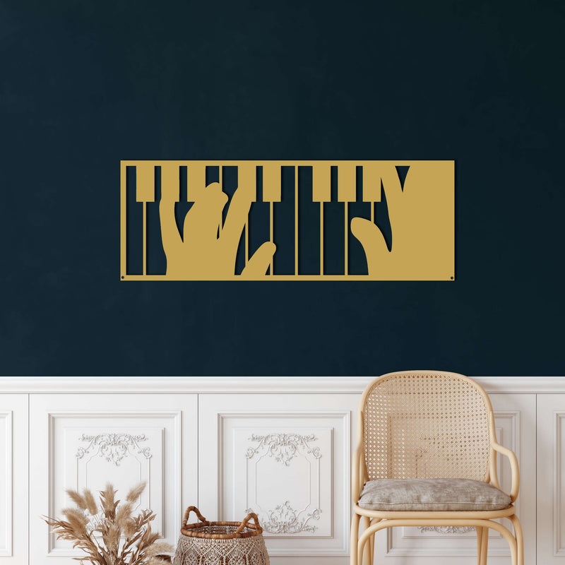 Piano Metal Wall Art