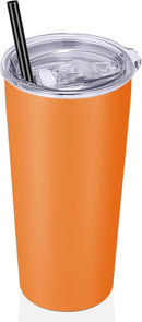 VEGOND 20oz Tumbler Stainless Steel Tumbler with Lid And Straw Vacuum Insulated Double Wall Travel Coffee Mug(orange package 1) by TinyTreasures Baby Boutique