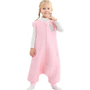 Baby Toddler Sleep Sack with Feet 2.5 TOG Winter, Wearable Blanket with Legs, Toddler Sleeping Sack Long Sleeve (Pink, 2T-3T) by TinyTreasures Baby Boutique