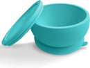 Octopod Silicone Baby Suction Bowl With Lid - Toddler & Baby Bowls, Baby Food Containers, Spill Proof Bowls For Toddlers, Suction Baby Bowls With Lids, Food Grade Silicone Bowls For Babies (Turquoise) by TinyTreasures Baby Boutique