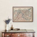 Vintage Map of Maryland & Delaware 1893