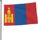 Mongolia Mongolian Flag Garden Yard House 2x3 ft Flags Double Sided Print Banner Indoor Outdoor Party Home Decorations for Boat Dorm House Balcony by GreenHaven Gardens