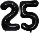 GOER Number 25 Balloons for 25th Birthday Party Decorations,42 Inch Jumbo Foil Helium 52 Balloons for 52nd Birthday Party Decoration (Black) by TinyTreasures Baby Boutique