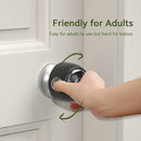 EUDEMON 4 Pack Updated Door Knob Cover Baby Safety Door Lock Childproof Safety Cover Door Handle Cover for Kids Safety (Clear-Black) by TinyTreasures Baby Boutique