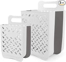 Laundry Basket Hamper,Hanging Wall Collapsible Laundry with Handle,Space-Saving Foldable Storage Dirty Washer Organizer Bin Multi-function Container Waterproof Durable,Set of 2(XL&M) by CozyNest Decor