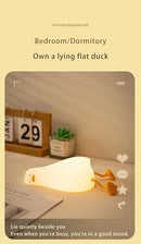 ATSUI Duck Night Light, LED Squishy Novelty Animal Night Lamp, Food Grade Silicone, 3 Level Dimmable Rechargeable Nursery Nightlight for Breastfeeding Toddler Baby Kids by TinyTreasures Baby Boutique