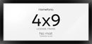Homeforia 4x9 Business License Frame Black, High End Metal 4 x 9 Certificate Frames with Real Glass, 9x4 Document Frames for Wall or Tabletop, 4 by 9 Picture Frames, Tempered Glass, Wall Kit, Set of 1 by CozyNest Decor