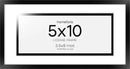 Homeforia 5x10 Business License Frame Black, High End Metal 5 x 10 Document Certificate Frame with Mat 4x9, 5 by 10 Professional License Frames for Wall or Tabletop, Tempered Glass, Wall Kit, Set of 1 by CozyNest Decor