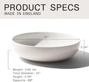 Made In Cookware - Serving Bowl - White - Porcelain England by CozyNest Decor