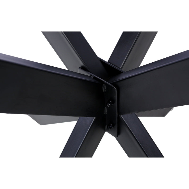 Spider Shaped Steel Table Legs, Metal Dining Table Frame, Heavy Duty Box Section Table Base - Black, photo 6 of 11