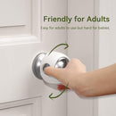 EUDEMON 4 Pack Updated Door Knob Cover Baby Safety Door Lock Childproof Safety Cover Door Handle Cover for Kids Safety (Clear-White) by TinyTreasures Baby Boutique