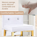 Bar Chairs With Crystal Clasp Design (Set of 2)