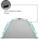 Oileus XX-Large Pop Up Beach Tent Sun Shelter for 5-6 Person Portable Sun Shade Instant Tent for Beach with Carrying Bag, Stakes, 6 Sand Pockets, Anti UV for Fishing Hiking Camping Light Green by TinyTreasures Baby Boutique