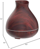 BZseed Aromatherapy Essential Oil Diffuser 550ml 12 Hours Wood Grain Aroma Diffuser with Timer Cool Mist Humidifier for Large Room, Home, Baby Bedroom, Waterless Auto Shut-off,7 Colors Lights Changing by TinyTreasures Baby Boutique