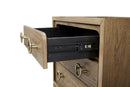 3 Drawer Nightstand With USB - Latte by HouseOfZazla