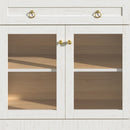 70" Tall Arched Bar Cabinet