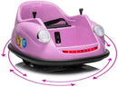 12V Bumper Car for Toddlers, Electric Toy Ride on Battery Car with Kids W/Parent Remote Control, 2-Speed, 360 Degree Spin, Music & LED Lights for Kids, Purple by TinyTreasures Baby Boutique