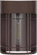Solar Fence Lights, 8 Pack Deck Light Waterproof Solar Outdoor Lights for Garden Fence Post Backyard Decor, Brown by GreenHaven Gardens