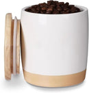 LEETOYI Ceramic Food Storage Jar with Seal Lid,Kitchen Canisters for Countertop, Serving for Ground Coffee, Tea, Sugar, Salt and More, 33 Oz by CozyNest Decor