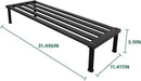 Metal Plant Stand, Rust-proof Aluminum Display Rack, Plants Display Stands Decoration Racks for Living Room Garden Balcony Patio (Ebony, 31.5Inch Low Leg) by GreenHaven Gardens