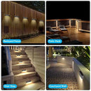 STLA12 6 Pack Low Voltage 12V LED Landscape Deck Light, Outdoor Retaining Wall Lights, IP65 Waterproof Step Lights, for Stair Lighting and Yard Patio Pathway Walkway (2700K) by Kings Outdoor Lighting