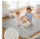 Fodoss Baby Playpen with Mat, Small Play Pen(47x47inch), for Babies and Toddlers, Pen Apartment, Yard Baby, Fence Area Playyard Activity Center (Dark Gray) by TinyTreasures Baby Boutique