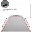 Oileus XX-Large Pop Up Beach Tent Sun Shelter for 5-6 Person Portable Sun Shade Instant Tent for Beach with Carrying Bag, Stakes, 6 Sand Pockets, Anti UV for Fishing Hiking Camping Pink by TinyTreasures Baby Boutique