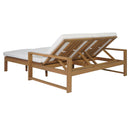 Outdoor Double Lounge Chair With 5 Position Adjustable Backrest by HouseOfZazla