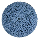 Nikki - Handcrafted Hand Knit Round Pouf by Unique Piece Furniture