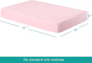 4-Pack Fitted Crib Sheets for Boys and Girls - Breathable, Soft Microfiber Baby Sheets in Pink and Violet by TinyTreasures Baby Boutique