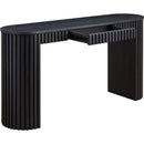 59.05'' Modern Console Table with Drawer for Entryway with Unique Vertical Stripe Design for Living Room Hallway Foyer Entrance Study,BLACK