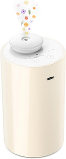 Waterless Diffuser for Essential Oil, Battery Operated Nebulizer, 0.7 Fl.Oz./ 20mL Capacity, Mini Scent Air Machine, 3 Countdown Timers & 3 Mist Levels for Home, Room, Car, Office - AN6 Yogurt by TinyTreasures Baby Boutique
