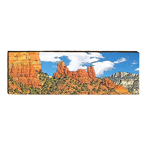 Rock Formation Arizona Landscape Home Decor Art Print on Real Wood