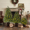 3-Piece Pre-Lit Christmas Tree Set