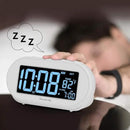 DreamSky Alarm Clocks for Bedrooms, Auto Set Digital Desk Clock for Bedside Nightstand, Electric Clock with Dimmable Brightness Dimmer, Auto DST, USB Port, Date, Temperature, Snooze by CozyNest Decor