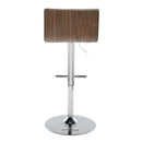 Mason - Contemporary Adjustable Barstool & Swivel With Straight T Footrest (Set of 2) by HouseOfZazla